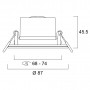 Pack de 3 SylSpot 4,8W 500lm 840 4000K IP65 Blanc SYLVANIA