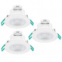 Pack de 3 SylSpot 4,8W 500lm 840 4000K IP65 Blanc SYLVANIA