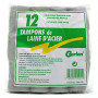 Sachet de 12 tampons laine d'acier