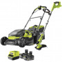 Pack Jardin 18V RYOBI : Tondeuse hybride RY18LMH37A + Coupe-bordures hybride RLT1831H + 2 batt 18V ONE+ 4,0Ah