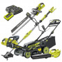 Pack Jardin 36V RYOBI : RY36LMX51A + RBC36X26BG2-0 + RY36BLB-0 + RHT36B61R + RY36CSX35A-0 + 2 batt 36V MaxPower 5,0Ah