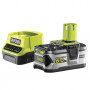 Pack énergie 18V ONE+ : Chargeur rapide RC18120 + Batterie IntelliCell RB18L50G 5,0Ah RYOBI