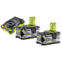 Pack énergie 18V ONE+ : Chargeur rapide RC18150 + 2 Batteries IntelliCell RB18L50G 5,0Ah RYOBI