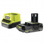 Pack énergie 18V ONE+ : Chargeur rapide RC18120 + Batterie RB1820CG 2,0Ah RYOBI