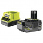 Pack énergie 18V ONE+ : Chargeur rapide RC18120 + Batterie RB1840XG 4,0Ah RYOBI