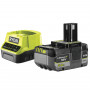 Pack énergie 18V ONE+ : Chargeur rapide RC18120 + Batterie RB1850XG 5,0Ah RYOBI