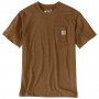 T-shirt manches courtes avec poche marron CARHARTT