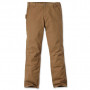 Pantalon de travail double front stretch Cotton Duck marron CARHARTT