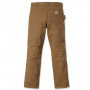 Pantalon de travail double front stretch Cotton Duck marron CARHARTT