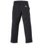 Pantalon de travail double front stretch Cotton Duck noir CARHARTT