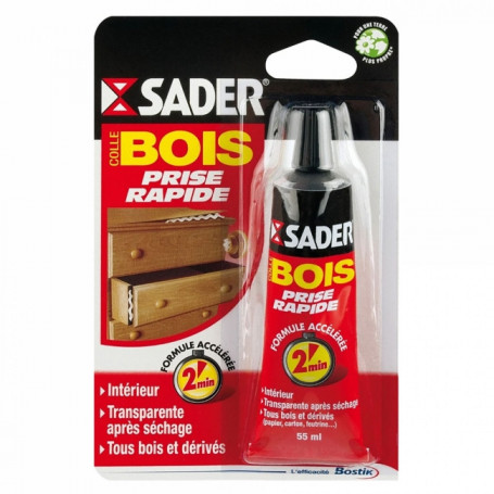 Colles pour bricolage Sader tube colle fixation extra fort - 55 ml