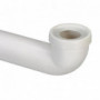 Pipe lisse longue 90° PVC MF