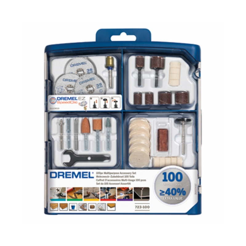 Coffret de 100 accessoires DREMEL® multi-usage Kits d'accessoires