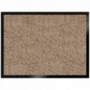 Tapis ultra absorbant effet velours Soft beige 60x80cm