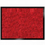 Tapis ultra absorbant effet velours Soft rouge 60x80cm