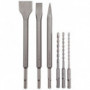 Coffret 3 forets, 1 pointe, 1 burin plat, 1 burin large SDS-Plus D-58920 MAKITA