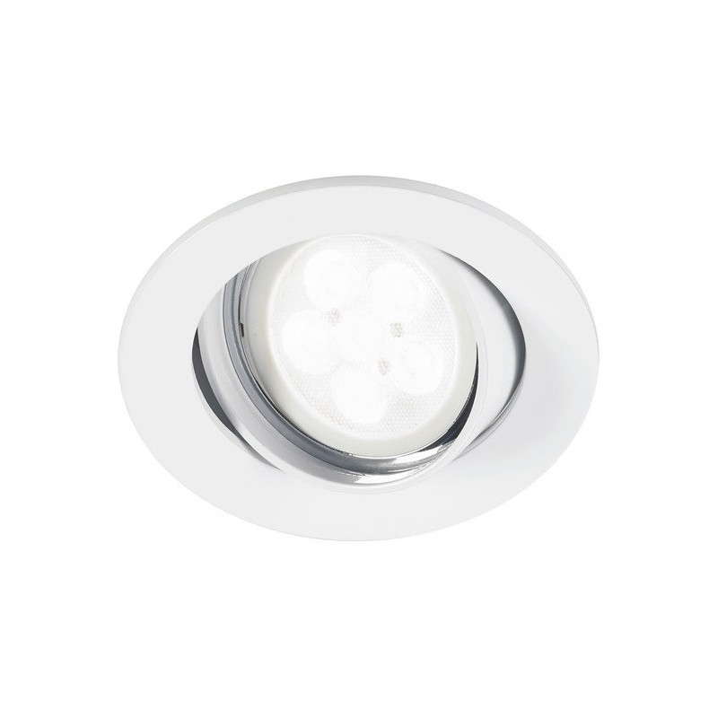Spot LED encastrable orientable, lumière blanc neutre, équivalence
