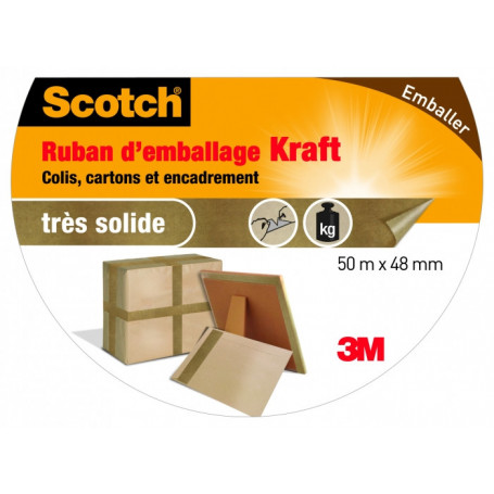 Ruban adhésifs kraft - Soctch kraft pour emballages carton