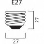 Boîte de 4 ampoules Led STD E27 827 9W égal à 60W DEP RAD SYLVANIA