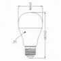 Ampoule led STD E27 827 11W  égal à  75W Dep rad SYLVANIA