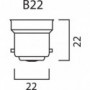 Ampoule led STD B22 827 7W  égal à  60W Cla fil SYLVANIA