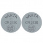 2 Piles bouton lithium CR2430 (3V) VARTA