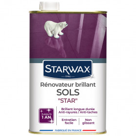 Serpillière microfibre désincrustante pour sols intérieurs 60x50cm STARWAX