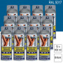 Lot de 12 Peintures aérosol RAL 5017 Bleu signalisation brillant 400ml MOTIP