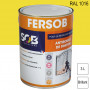 Peinture professionnelle Antirouille Fersob RAL 1016 Jaune soufre brillant 3L SOB PEINTURES