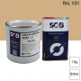 Peinture professionnelle PU ANTICO bi-composant RAL 1001 Beige 1Kg (laque + durcisseur) SOB PEINTURES