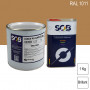 Peinture professionnelle PU ANTICO bi-composant RAL 1011 Beige brun 1Kg (laque + durcisseur) SOB PEINTURES