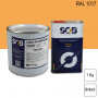 Peinture professionnelle PU ANTICO bi-composant RAL 1017 Jaune safran 1Kg (laque + durcisseur) SOB PEINTURES