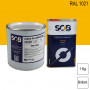 Peinture professionnelle PU ANTICO bi-composant RAL 1021 Jaune colza 1Kg (laque + durcisseur) SOB PEINTURES