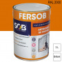 Peinture professionnelle Antirouille Fersob RAL 2000 Orangé jaune brillant 3L SOB PEINTURES