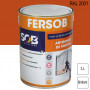 Peinture professionnelle Antirouille Fersob RAL 2001 Orangé rouge brillant 3L SOB PEINTURES