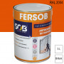 Peinture professionnelle Antirouille Fersob RAL 2004 Orangé pur brillant 3L SOB PEINTURES