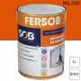 Peinture professionnelle Antirouille Fersob RAL 2009 Orangé signalisation brillant 3L SOB PEINTURES