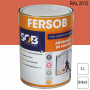 Peinture professionnelle Antirouille Fersob RAL 2012 Orangé saumon brillant 3L SOB PEINTURES