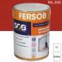 Peinture professionnelle Antirouille Fersob RAL 3000 Rouge feu brillant 3L SOB PEINTURES