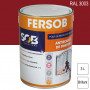 Peinture professionnelle Antirouille Fersob RAL 3003 Rouge rubis brillant 3L SOB PEINTURES