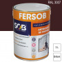 Peinture professionnelle Antirouille Fersob RAL 3007 Rouge noir brillant 3L SOB PEINTURES