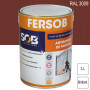 Peinture professionnelle Antirouille Fersob RAL 3009 Rouge oxyde brillant 3L SOB PEINTURES