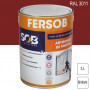 Peinture professionnelle Antirouille Fersob RAL 3011 Rouge brun brillant 3L SOB PEINTURES