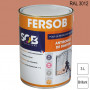 Peinture professionnelle Antirouille Fersob RAL 3012 Rouge beige brillant 3L SOB PEINTURES