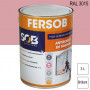 Peinture professionnelle Antirouille Fersob RAL 3015 Rose clair brillant 3L SOB PEINTURES