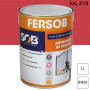 Peinture professionnelle Antirouille Fersob RAL 3018 Rouge fraise brillant 3L SOB PEINTURES