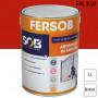 Peinture professionnelle Antirouille Fersob RAL 3020 Rouge signalisation brillant 3L SOB PEINTURES