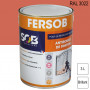 Peinture professionnelle Antirouille Fersob RAL 3022 Rouge saumon brillant 3L SOB PEINTURES