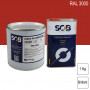 Peinture professionnelle PU ANTICO bi-composant RAL 3000 Rouge feu 1Kg (laque + durcisseur) SOB PEINTURES