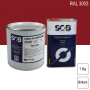 Peinture professionnelle PU ANTICO bi-composant RAL 3003 Rouge rubis 1Kg (laque + durcisseur) SOB PEINTURES